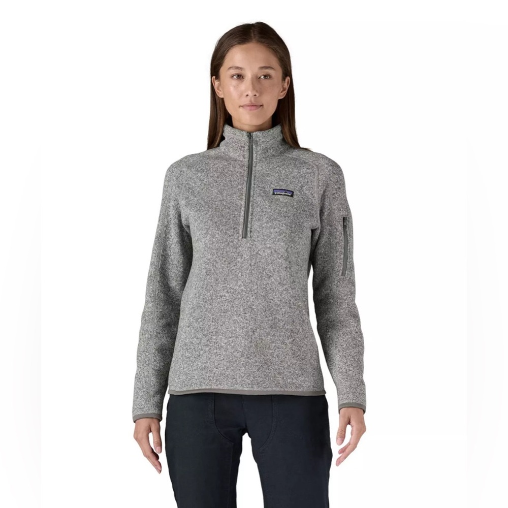 Patagonia Heather Gray 1/4 Zip Fleece Pullover Like New